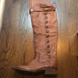 Over the knee brown boots size 7